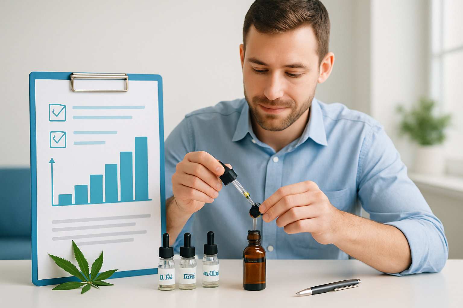 Dosierungsguide für THC-Alternativen mit verschiedenen Cannabinoiden und Dosierungstabelle